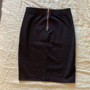 GAP Black Pencil Skirt with Zipper Back Small